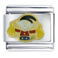 Italian Charms - elf boy italian charm Image.