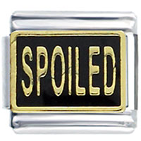 Italian Charms - spoiled black italian charm Image.