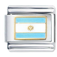 Italian Charms - flag of argentina italian charm Image.