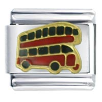 Italian Charms - london double decker bus italian charm Image.