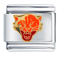 Italian Charms - jaguar cat italian charm Image.