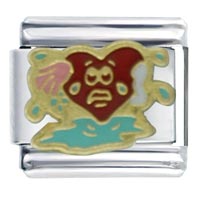 Italian Charms - crying heart italian charm Image.