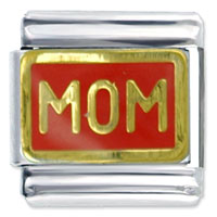 Italian Charms - red mom italian charm Image.