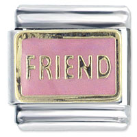 Italian Charms - pink friendship italian charms Image.