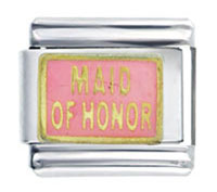 Italian Charms - maid of honor italian charm Image.