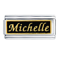 Italian Charms - michelle name italian charm Image.