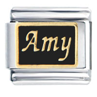 Italian Charms - amy name italian charm Image.