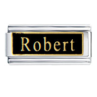 Italian Charms - robert name italian charm Image.