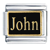Italian Charms - john name italian charm Image.