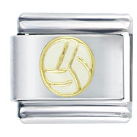 Italian Charms - volleyball ball italian charm Image.