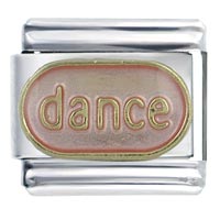 Italian Charms - dance pink italian charm Image.