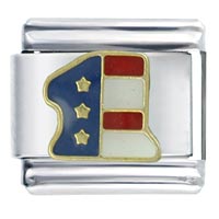 Italian Charms - patriotic #1 italian charm Image.