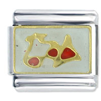 Italian Charms - red bikini italian charm Image.
