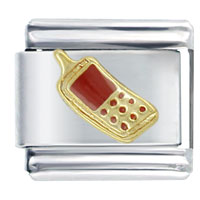 Italian Charms - cell phone red italian charm Image.