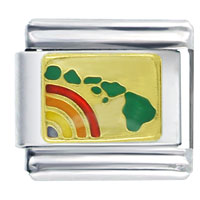 Italian Charms - hawaiian islands italian charm Image.