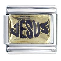Italian Charms - jesus fish form italian charm Image.