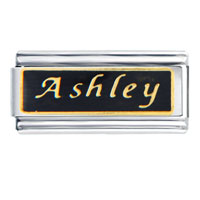 Italian Charms - ashley name italian charm Image.