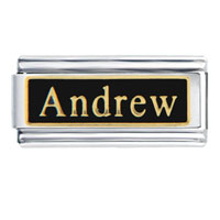 Italian Charms - andrew name italian charm Image.