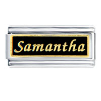Italian Charms - samantha name italian charm Image.
