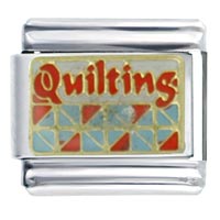 Italian Charms - quilting orange italian charm Image.