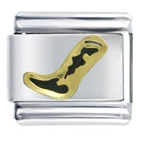 Italian Charms - boot black italian charm Image.