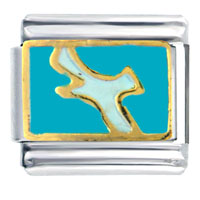 Italian Charms - bird in the sky italian charm Image.