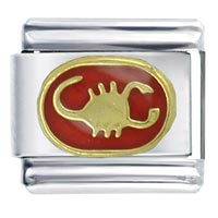 Italian Charms - scorpio red italian charm Image.