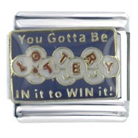 Italian Charms - lottery italian charm Image.