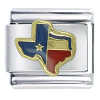 Italian Charms - texas state flag italian charm Image.