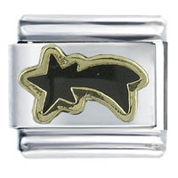 T602_09_X13_PG: black shooting star italian charm Image.