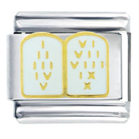Italian Charms - ten commandments italian charm Image.