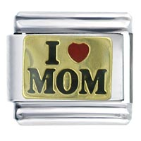 Italian Charms - i heart mom italian charm Image.