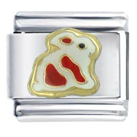 Italian Charms - bunny red italian charm Image.