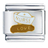 Italian Charms - nurse love italian charm Image.