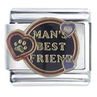 Italian Charms - man's best friend italian charm Image.