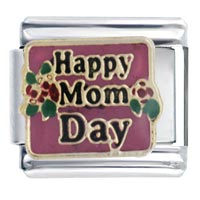 Italian Charms - happy mom day italian charm Image.