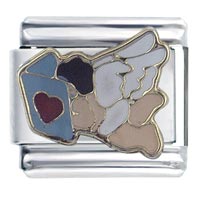 Italian Charms - angel &amp; book of love italian charm Image.