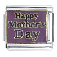 Italian Charms - happy mothers day italian charm Image.
