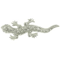 Brooches & Pins - silver gecko brooch Image.
