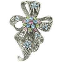 Brooches & Pins - floral bow brooch Image.