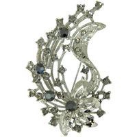 Brooches & Pins - flower spray brooch Image.