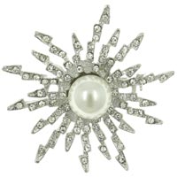 Brooches & Pins - pearl sunburst brooch Image.