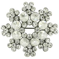 Brooches & Pins - rhinestone snowflake brooch Image.