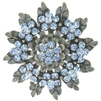 Brooches & Pins - star flower brooch Image.