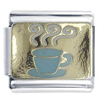 Italian Charms - blue mug italian charm Image.