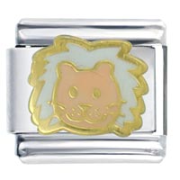Italian Charms - bushy cat italian charm Image.