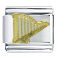 Italian Charms - harp italian charm Image.
