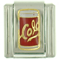 Italian Charms - red cola can italian charm Image.