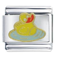 V077_PG_I01: rubber ducky italian charm Image.