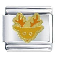 Italian Charms - reindeer italian charm Image.